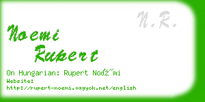 noemi rupert business card